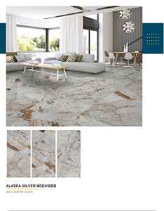 Azulejos de porcelana pulida moderna de 800x1600mm, acabado superficial de alto brillo, decoración de suelo de pared Interior antibacteriana para habitaciones para - Product Image 2