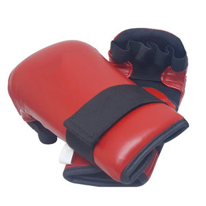 Guantes de Protección para Artes Marciales Tradicionales con Cordones y Logotipo Personalizado, Guantes de Boxeo Duraderos y Ligeros de Cuero PU - Product Image 6