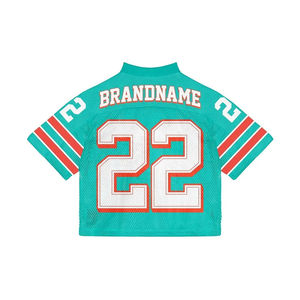 Camiseta de fútbol americano retro para adultos, diseño de malla transpirable, número de nombre de equipo personalizado disponible, talla grande OEM todos - Product Image 6