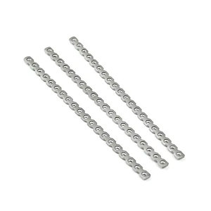 Instrumen bedah hewan Set Trauma ortopedi pelat dapat dipotong 1.5/2.0/2.4/2.7/3.5 plat rekonstruksi lurus mikro