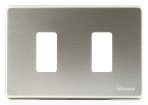 Placca a 2 elementi con finitura ossidata (Bticino Magic 503/2/X) - Product Image 2