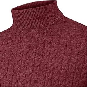 Suéter de poliéster de alta calidad con logotipo personalizado de color sólido para hombre diseño de punto suave al por mayor - Product Image 3