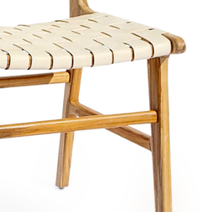 Chaise minimaliste moderne avec siège en cuir pour salle à manger, appartement et villa, également pour les hôtels - Product Image 4