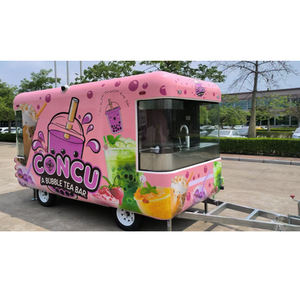 Tekerlekler ile yeni 304 paslanmaz seyyar gıda tezgahı dükkanı sıcak köpekler gıda tekerlekler ile kahve dondurma gıda ile tekerlekler tam mutfak - Product Image 3