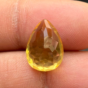 Citrino dorado facetado en forma de pera pulido natural citrino piedra preciosa calibrada suelta para la fabricación de joyas directamente de la India - Product Image 5