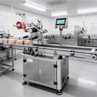 Machine d'étiquetage automatique à haute efficacité YM210 pour bouteilles en métal et en plastique plates, rondes, carrées et rectangulaires