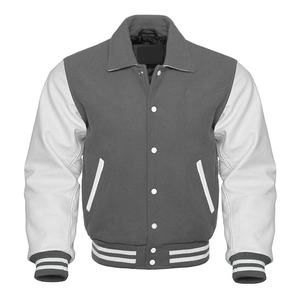 Blousons universitaires personnalisés grande taille avec logo, blazers en toile, design uni style Letterman, vente en gros, blouson universitaire vierge pour hommes 2026 - Product Image 1