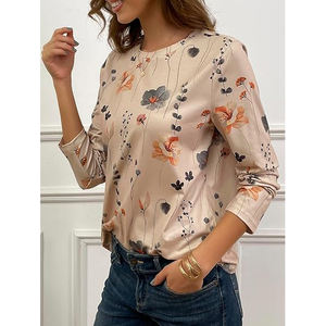 <b>Ladies</b> Digital Printing <b>T</b>-<b>Shirt</b> Vibrant Graphics Trendy Soft Wear Modern Casual Top Comfortable Stylish Breathable Anti-Wrinkle - Product Image 2