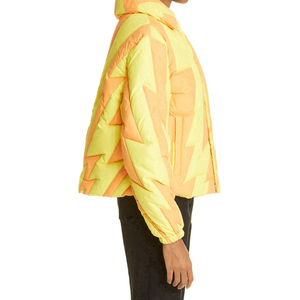 OEM Wholesale Best Quality Men's Windproof Canvas <b>Puffer</b> <b>Jacket</b> Regular Length Winter Warm <b>Yellow</b> Streetwear Front Design - Product Image 3