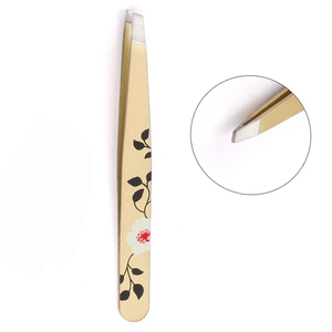 Pinzas de Cejas de Acero Inoxidable, Herramienta de Maquillaje de Depilación de Punta Plana, Antiestática, Profesional, Personalizada, Diseño Superior, 1 Unidad - Product Image 6