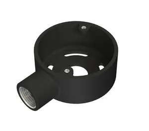 Boîte de jonction 1 voie Boîte de conduit longue durée Émail noir Angle de 20mm Boîtes de conduit électrique en plastique