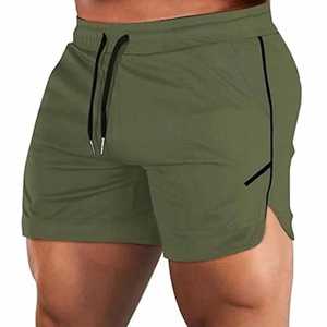 กางเกงออกกำลังกายขาสั้นผ้าโพลีเอสเตอร์สำหรับผู้ชายคุณสมบัติกันน้ำสำหรับฟิตเนสวิ่งออกกำลังกายและยิมกีฬา-ขายส่ง - Product Image 5