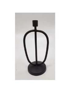 Venta caliente personalizado mate negro acabado hierro vela soporte hecho a mano hogar decorativo Navidad y Acción de Gracias portavelas - Product Image 4