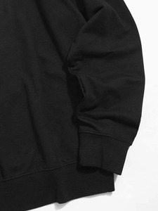 Wholesale 100% Cotton <b>Fleece</b> Pullover Sweatshirts Custom Logo <b>Black</b> Plain Blank Men Hoodies 2026 OEM Streetwear - Product Image 3