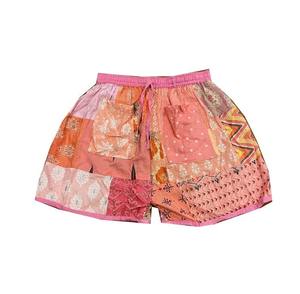 Venta al por mayor de verano para todas las estaciones de retazos Harem pantalones cortos para hombres y mujeres Cierre de cintura elástica Festival ropa para damas - Product Image 5