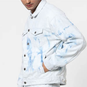 แจ็คเก็ตยีนส์ผู้ชายพิมพ์โลโก้ตามสั่ง ราคาถูก คุณภาพสูง ไซส์ใหญ่ แจ็คเก็ตยีนส์ผู้ชายแบบสั่งทำ - Product Image 3