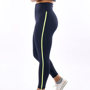 OEM mujeres deportes cintura alta estiramiento Fitness Yoga Leggings 100% algodón con Color sólido entrenamiento mujeres Leggings - Product Image 4