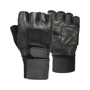 2023 Guantes de gimnasio de medio dedo Guantes de fitness de cuero al por mayor para entrenamiento cruzado unisex y deportes Diseño de nido de logotipo personalizado - Product Image 2