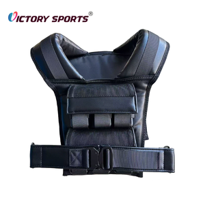 Gilet lesté en cuir de 35 lb pour hommes, idéal pour l'entraînement de force en salle de sport (vente en gros) - Product Image 2