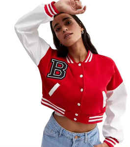 Chaqueta universitaria para mujer: ropa deportiva clásica universitaria, tela suave y opciones de impresión personalizadas - Product Image 4