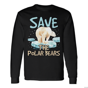 Maglietta a maniche lunghe per amanti della fauna selvatica, per gli addetti al monitoraggio degli animali e per i salvavivande degli orsi polari, per i difensori della fauna selvatica e i conservatori - Product Image 2
