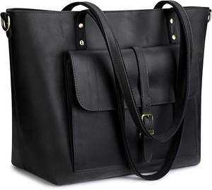 Bolso de Hombro de Cuero Marrón Premium para Mujer, Bolso Tote Clásico con Diseño Moderno, Bolso de Hombro de Cuero Casual para Mujer al Precio Más Bajo - Product Image 1