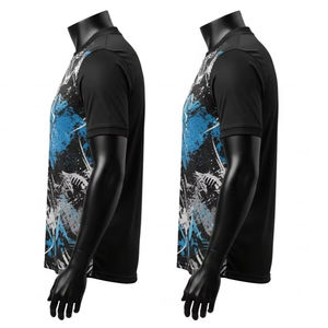 Camisetas de Fútbol de Secado Rápido con Cuello Alto y Estampado Digital para Adultos, Ropa Deportiva Transpirable de Poliéster y Elastano para Entrenamiento - Product Image 1
