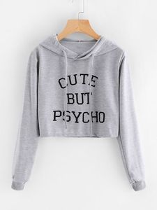 Nouveauté Sweat-shirt à capuche doux en coton pour femmes, pull-over court pour femmes - Product Image 3