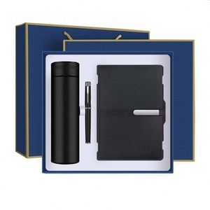 <b>Stationary</b> Supplies Promotional <b>Gifts</b> Notebook With Pen and Stainless Steel Thermos Cup Stationery <b>Gift</b> Set Office - Product Image 2