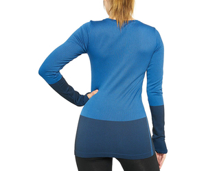 Vêtements de sport sexy à manches longues pour femmes, haut de compression, haut de yoga, vente en gros - Product Image 2