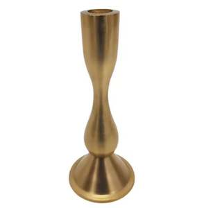 Portavelas de Color plateado para decoración del hogar con palo de hierro, Acabado niquelado decorativo, portavelas de diseño clásico - Product Image 4