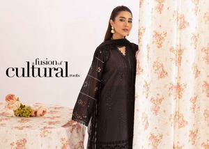 High Quality Summer Shalwar Kameez for Ladies <b>Pakistani</b> Export Quality Cotton Lawn Embroidered Suits Quick Dry Feature Modern - Product Image 3
