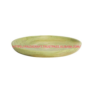 Fabricante y mayorista placa resina borde forma redonda cargador decorativo placa platos placas faizacraft - Product Image 4