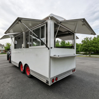 Remorque alimentaire mobile entièrement équipée et personnalisée, remorque de concession BBQ, chariot alimentaire pour café, hot-dogs, glaces, camion alimentaire mobile