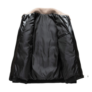 Qualité supérieure 2024 nouveauté vente en gros veste bouffante personnalisée pour hommes col tourné hiver blanc veste bouffante hommes veste chaude - Product Image 3
