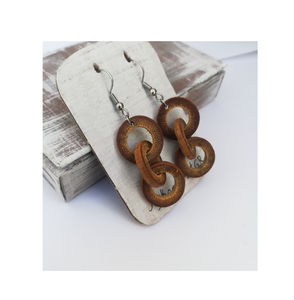 Belle conception, boucles d'oreilles en bois, nouveau look, forme de pantoufle, usage quotidien, design unique, bijoux de mode, best-seller - Product Image 4