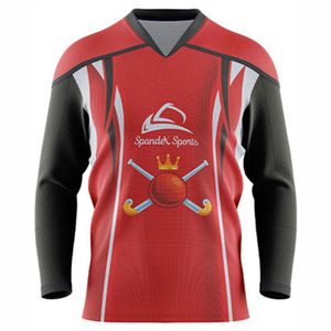 Conjunto de Jersey de Hockey sobre Hielo Personalizable Unisex con Diseño Personalizado, Ropa de Hockey sobre Hielo Transpirable Estampada - Product Image 1