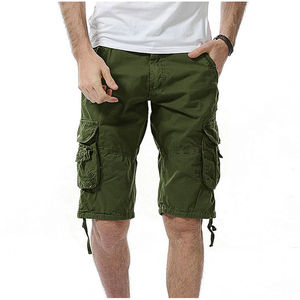 Chaud été nouveauté hommes coton mince Camouflage Cargo Shorts haute rue broderie taille élastique décontracté tricoté conception - Product Image 1