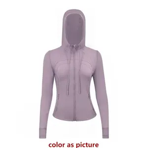 Ensemble de sport respirant et ajusté pour la salle de sport, le yoga, le fitness, le running, avec hauts courts et vestes zippées pour femmes - Product Image 6