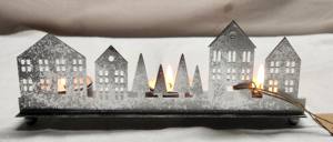 Arbre de Noël en fer fait à la main décoration intérieure boîte imprimée personnalisée bougeoirs en métal lanternes bocaux à bougie - Product Image 3