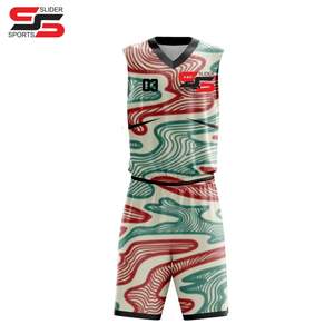 Bonne qualité hommes uniformes de basket-ball couleur personnalisée Sublimation et imprimé à la mode shorts de basket-ball uniformes - Product Image 1