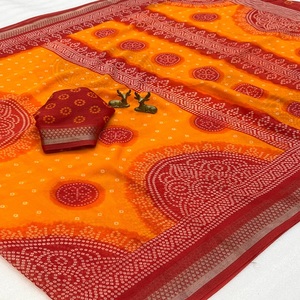 Meilleurs saris en soie douce pour femmes, pur, en stock, mariages, fêtes, mode indienne et pakistanaise, traditionnel - Product Image 1