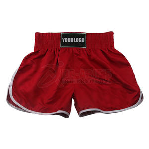 Hot Sale <b>Men's</b> MMA Muay Thai Boxing Shorts Breathable Stretch Fitness Training in <b>Black</b> for Martial Arts Fighting - Product Image 5