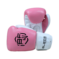 Guantes de Boxeo OEM Profesionales con Logotipo Personalizado, Guantes de Boxeo de Cuero PU Dorado, Guantes de Boxeo de Cuero Vacuno para Muay Thai