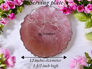 Artisan <b>Resin</b> Platter Premium Serving Tray For Dining <b>Table</b> Home Decor And Festive Gifting Tradebyd - Product Image 4