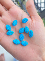 Sculpté à la main Turquoise Evil Eye Cabochons Protection Pierre Perles Fabrication de Bijoux Gemme Charme Perles pour Collier Bracelet