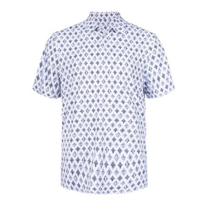 Camiseta de Golf Casual de Manga Corta para Hombre, 100% Poliéster, Sublimada, Diseño Sólido, Secado Rápido, Corte Regular, Superventas - Product Image 1