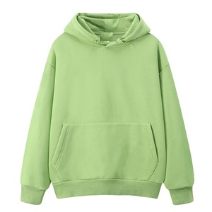 High quality custom 330G wool ring solid color fashion brand loose hoodie hoodie hoodie set - Product Image 6