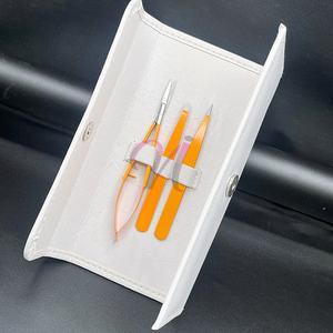 แหนบถอนขนคิ้วแบบผงสีส้มปลายเฉียงทำจากสแตนเลสออกแบบโลโก้ได้ตามต้องการ - Product Image 6