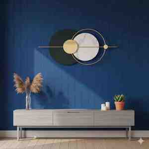 Décoration murale en métal moderne, design abstrait pour la chambre à coucher, le bureau et les intérieurs du salon, adapté à la décoration de maisons de luxe - Product Image 4